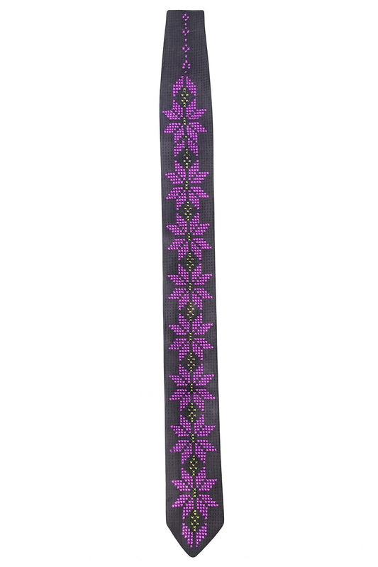 Nejmeh Al-Banafsajiyeh Tatreez Tie