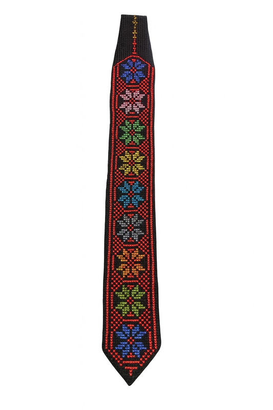 Flower Tatreez Tie
